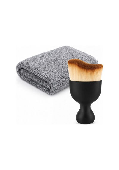 Oto Bakım Seti Detaylı Temizlik Fırçası Ve Mikrofiber Temizlik Bezi