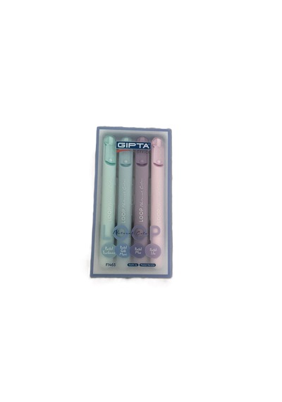 Benisa Shop Gıpta Fosforlu Kalem Seti Hıghlıghter Kalem Soft Renkler 4'lü Fosforlu Keçeli Kalem Canlı Mavi