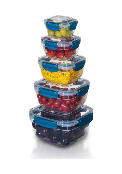 5'li Set Master Kare Saklama Kabı 275 ML - 500 ML - 900 ML - 1500 ML - 2400 ML 001