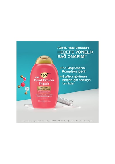 OGX Bond Protein Repair Bağ Onarıcı Sülfatsız Şampuan 385 ml