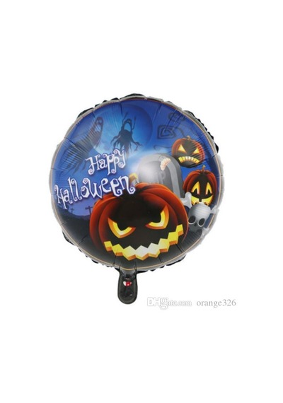 Happy - 962 - Halloween Balkabağı Folyo Balon - Edntrend - 18 İnç Çok Renkli