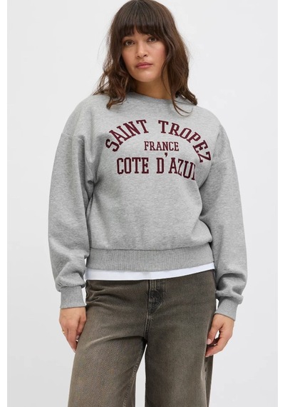Jack & Jones Jxmerle Kadın Sweatshirt Grı