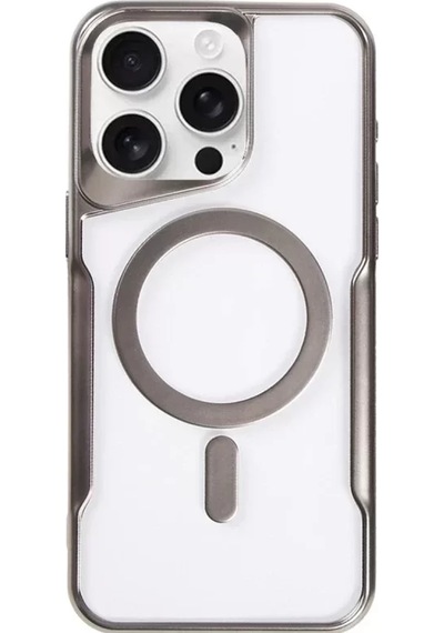Newface Apple İphone 11 Pro Max Kılıf Boyi Magsafe Silikon Kapak - Titan Gri