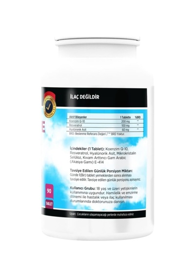 Coenzyme Q-10 200 Mg 90 Tablet + Vitamin C Çinko Propolis 60 Tablet