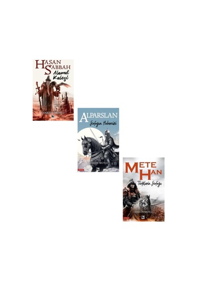 Coşkun Mutlu Seti 3 Kitap Hasan Sabbah Alamut Kalesi + Şafağın Habercisi Alparslan + Mete Han