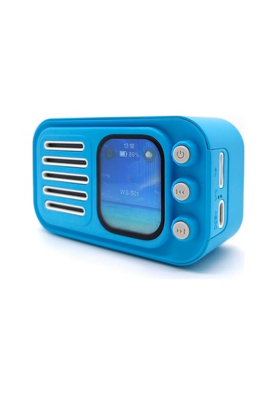 Ws-501 Akıllı Hoparlör Dokunmatik Ekran App Destekli Şarjlı Kablosuz Bluetooth Bt Tf Fm Hoparlör