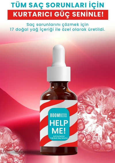 Boom Butter Help Me Acil Kurtarma Yağ Bazlı Saç Serumu 50 ML