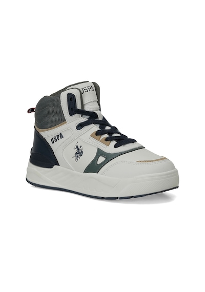 Uspoloassn U.s. Polo Assn. Geoly Jr Bej Erkek Çocuk High Sneaker Bej-hakı