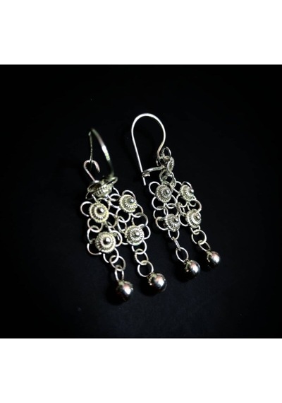 Oriental Kuyumculuk Jewellery Telkari Kişniş Model Gümüş Küpe Gümüş