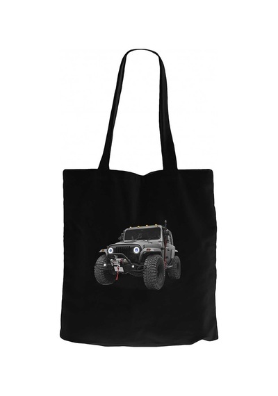 Jeep CJ Mahindra Siyah Kanvas Bez Çanta Siyah