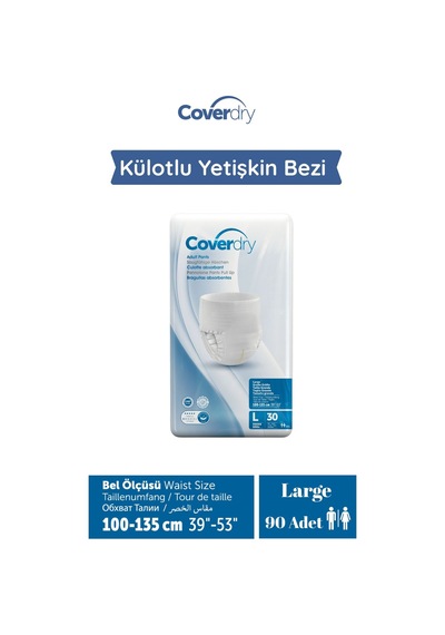 Külotlu Yetişkin Hasta Bezi Large 90 Adet L