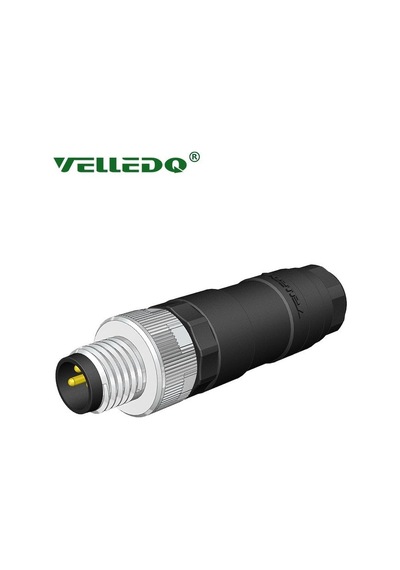 M8-m04t - M8 4 Pin Erkek Düz Konnektör - Velledq