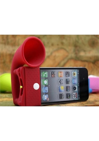 İphone 4 Ses Yükseltici Horn Speaker Açık Mavi