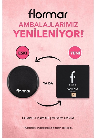 Flormar Yoğun Pigmentli Kompakt Pudra - Compact Powder - 089 Medium Cream - 8682536050890
