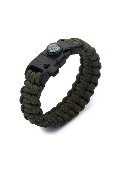 Haki Renk Paracord Bileklik Çok Renkli