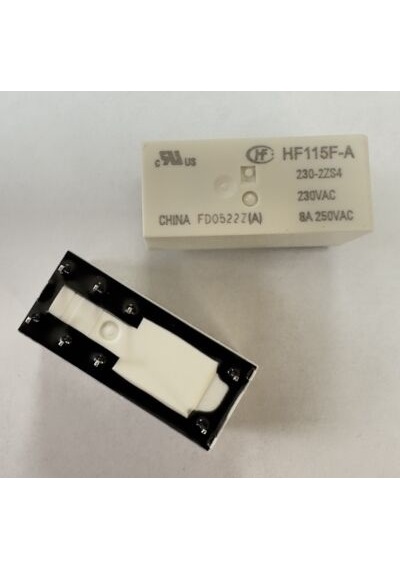 Hf115f-a-230-2zs4 230vac 8a 8p Çift Kontak Röle
