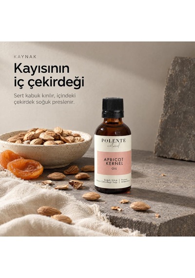Kayısı Çekirdeği Yağı,%100 Saf, Soğuk Sıkım, 50 Ml