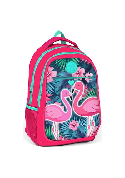 Coral High Kız Çocuk Pembe Flamingo Okul Sırt Çantası ve Beslenme