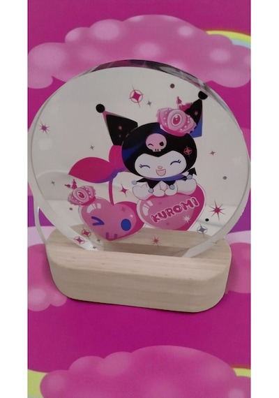 Kuromi Işıklı Çok Şık Hediyelik Biblo Ürün Boyut:15 Cm Usb Kablolu Takılı Çalışır