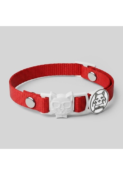 Charmlı Kedi Boyun Tasması Safety Click Kırmızı
