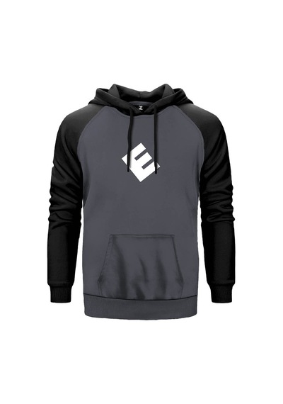 Mr. Robot E Gri Renk Reglan Kol Sweatshirt