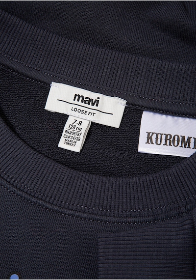 Mavi Kuromi Kömür Siyah Kız Çocuk Sweatshirt M7s10139-70087 Kömür Siyah
