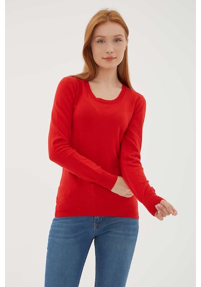 Fashion Friends Bayan Kazak 24k0779k1 Kırmızı Kırmızı
