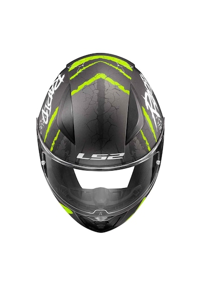 Ls2 Rapid 2 Raven Kapalı Kask Mat Siyah - Sarı