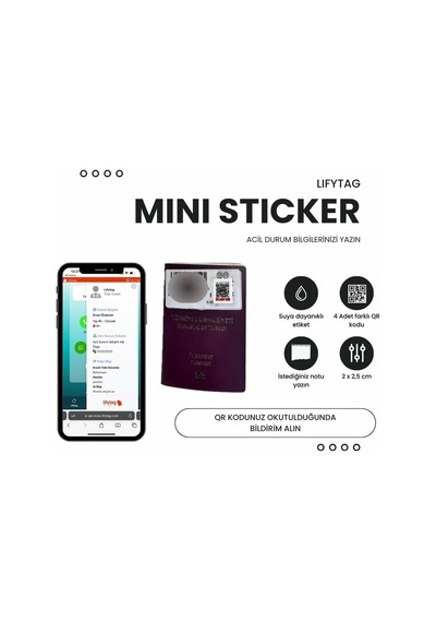 Lexroo Akıllı Qr Kimlik - 4 Adet Çok Renkli