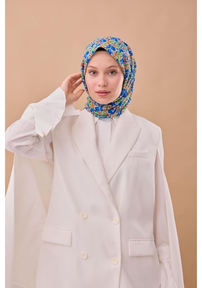 Silk Home Soft Eşarp 73091-09 Yeşil, Turuncu, Mavi