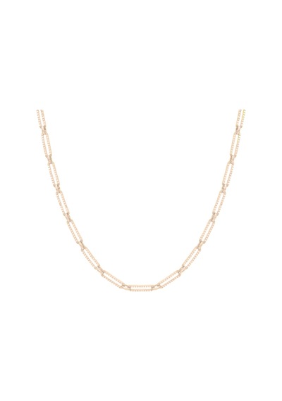 Zirkon Taşlı Zincir 718920 Rose Gümüş