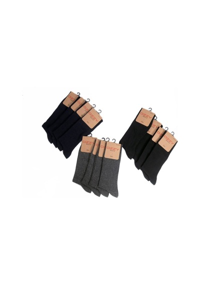 Ozzy Socks 12 Çift Erkek Viskon Dikişsiz Soket Çorap 4 Mevsim Rahat Terletmeyen Yumuşak Set Çok Renkli