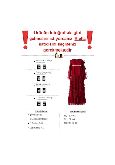 Riella Butik Mirel Volanlı Tesettür Takım Vizon