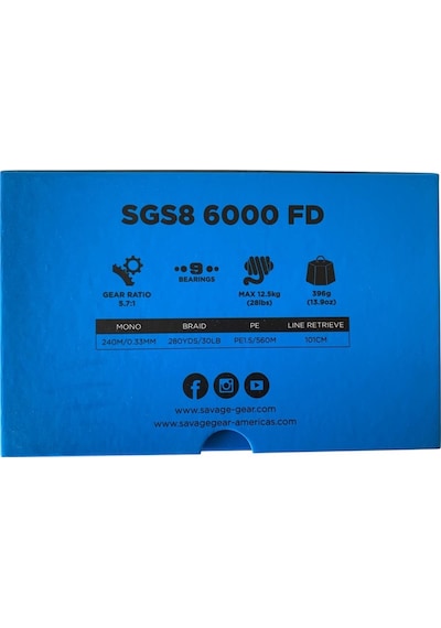 Savage Gear Sgs8 6000 Fd 8+1bb Jig Olta Makinesi