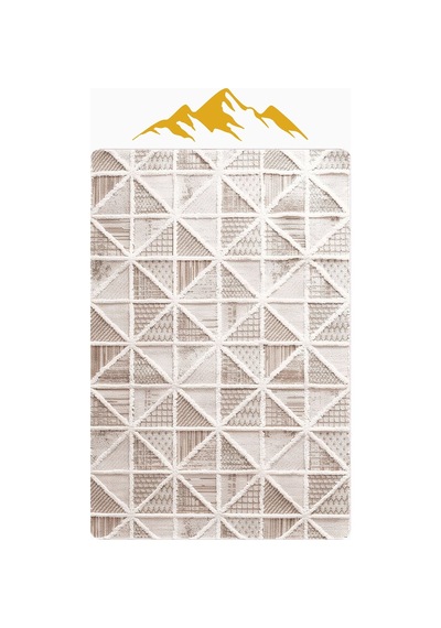 Modern Desenli Dijital Baskı Kaymaz Taban Halı H0900 Renkli