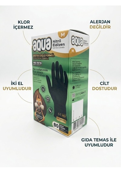 Aqua Nitril M Eldiven