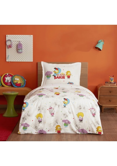 Karaca Home X Kral Şakir En Kral Şakir Tek Kişilik Nevresim Takımı Renkli