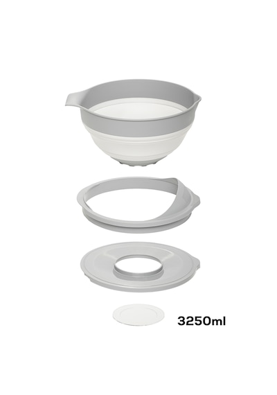 Porsima S-00113 Katlanabilir Süzgeç Mikser Karıştırma Kabı Seti