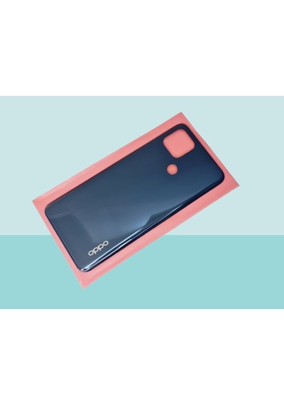 Tkgz - Oppo A15 A15s Arka Kapak Batarya Kapağı - Siyah Çok Renkli