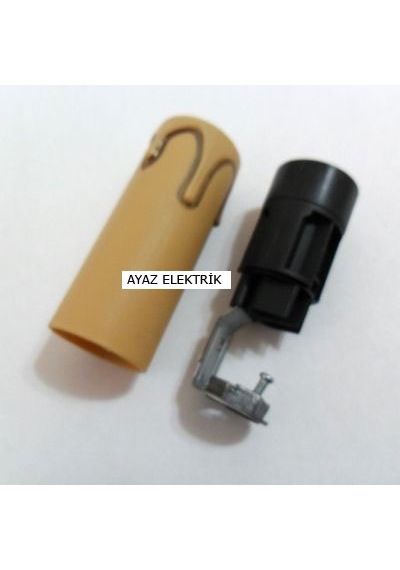 Küçük Sarı E14 Mum Duy Dekoratif Standart Avize Ampul Duyu