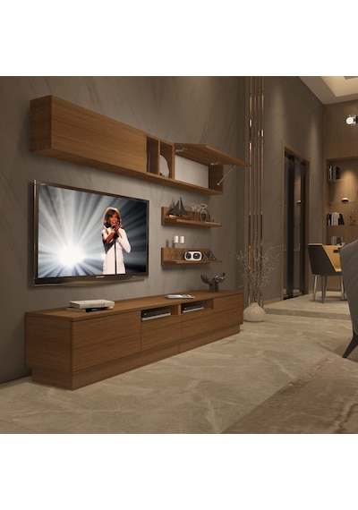 Decoraktiv Trendstyle 5220s Mdf Tv Ünitesi Tv Sehpası - Naturel Ceviz