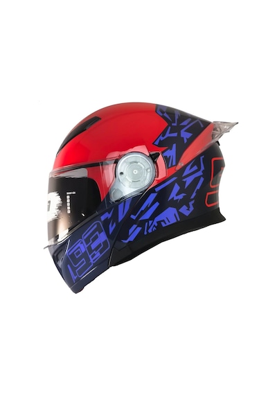 Motosiklet Çene Açılır Kask Ece 22.06 Güvenlik Sertifikalı Güneş Vizörlü Motor Kaskı 93 Çok Renkli