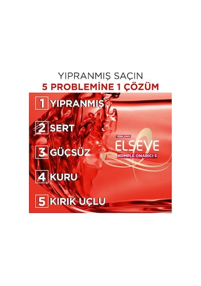 Elseve Komple Onarıcı 5 Yapılandırıcı Bakım Şampuanı 390 ML + Saç Bakım Kremi 390 ML