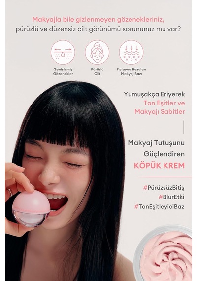 Lexroo Blur Etki Sunan Ton Eşitleyici Sabitleyici Mat Makyaj Bazı Apıeu Waterlock Meringue Blurring Belirtilmemiş