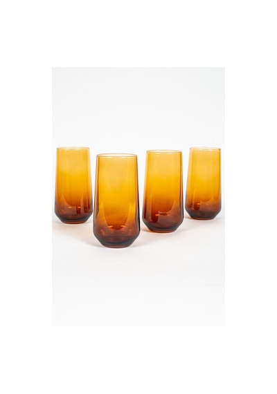 Rakle New Iconic 4'lü Meşrubat Bardağı Seti Amber 470 Cc