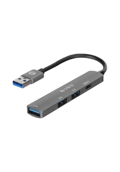 S-link Sw-u333 3-usb 2.0, 1-usb 3.0 Usb Metal Usb Hub