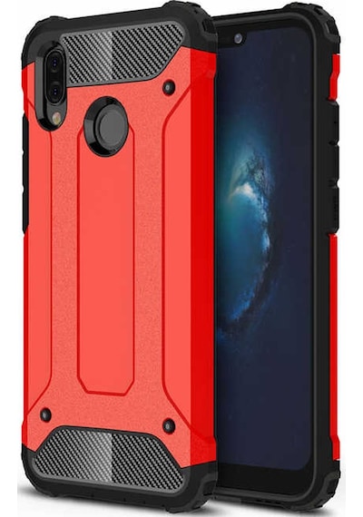 Huawei P20 Lite - Kilif Darbe Önleyici Zirh Tank Kapak