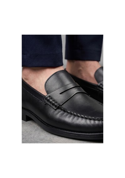 Crc Ayakkabı %100 Hakiki Deri Rugan Erkek Loafer - El İşçiliği Premium Klasik Ayakkabı - Burgundy Patent Siyahsiyah