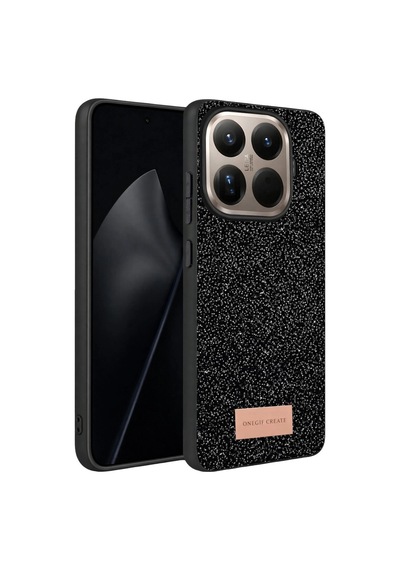 Onegif Xiaomi Mi 15t Pro Bright Simli Kapak - Siyah 0.2M-Çok Renkli
