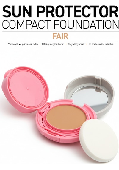 Alix Avien   Yüksek Kapatıcı Waterproof Kompakt Fondöten SPF50 Fair